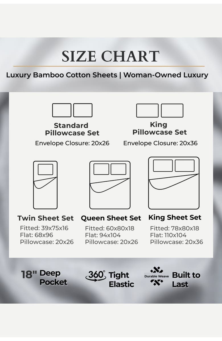 BedVoyage Melange Viscose Cotton Blend Breathable Bed Sheets, Alternate, color, Silver