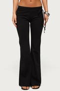 EDIKTED Junipar Tie Waist Flare Pants