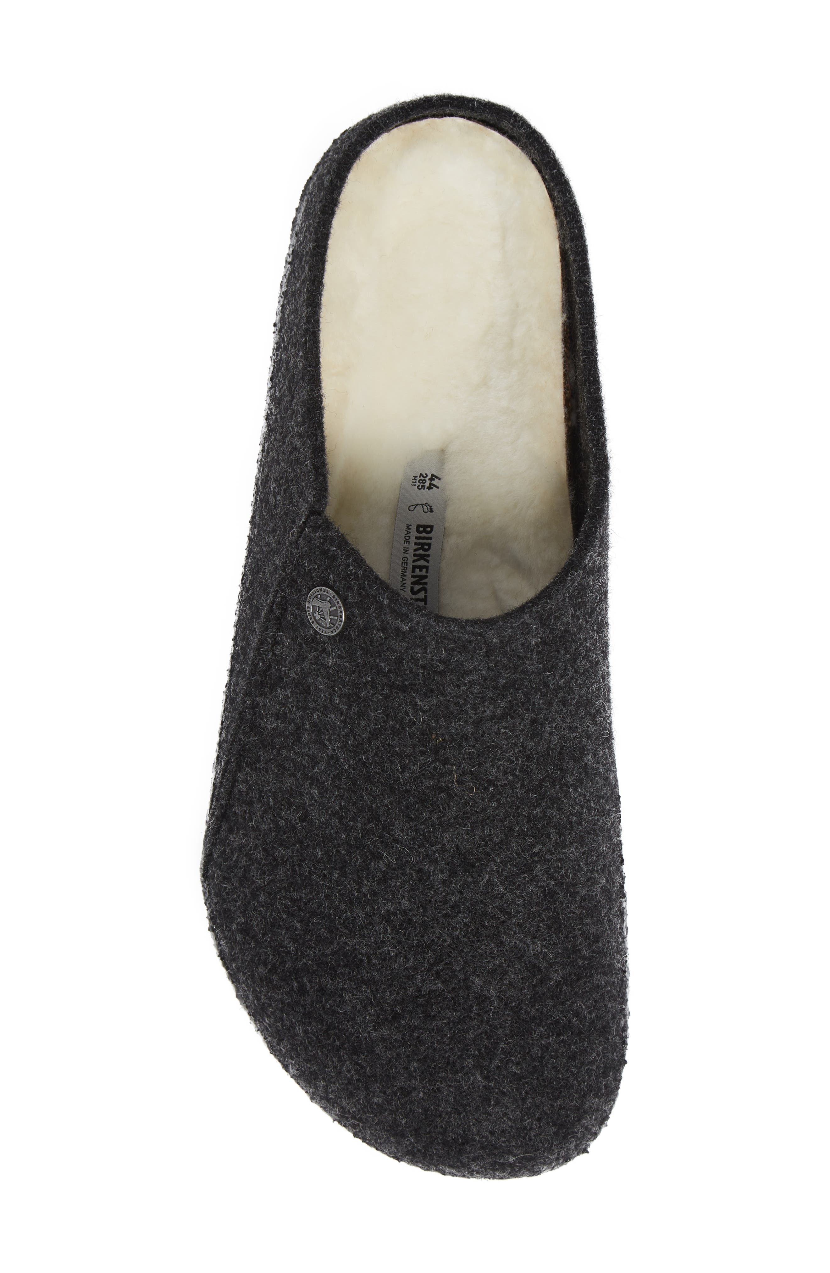 Zermatt Genuine Shearling Lined Slipper, Alternate, color, GRAY