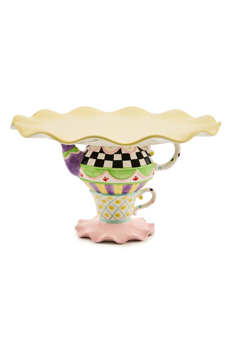 MACKENZIE CHILDS Wonderland Cake Stand, Alternate, color, Multi