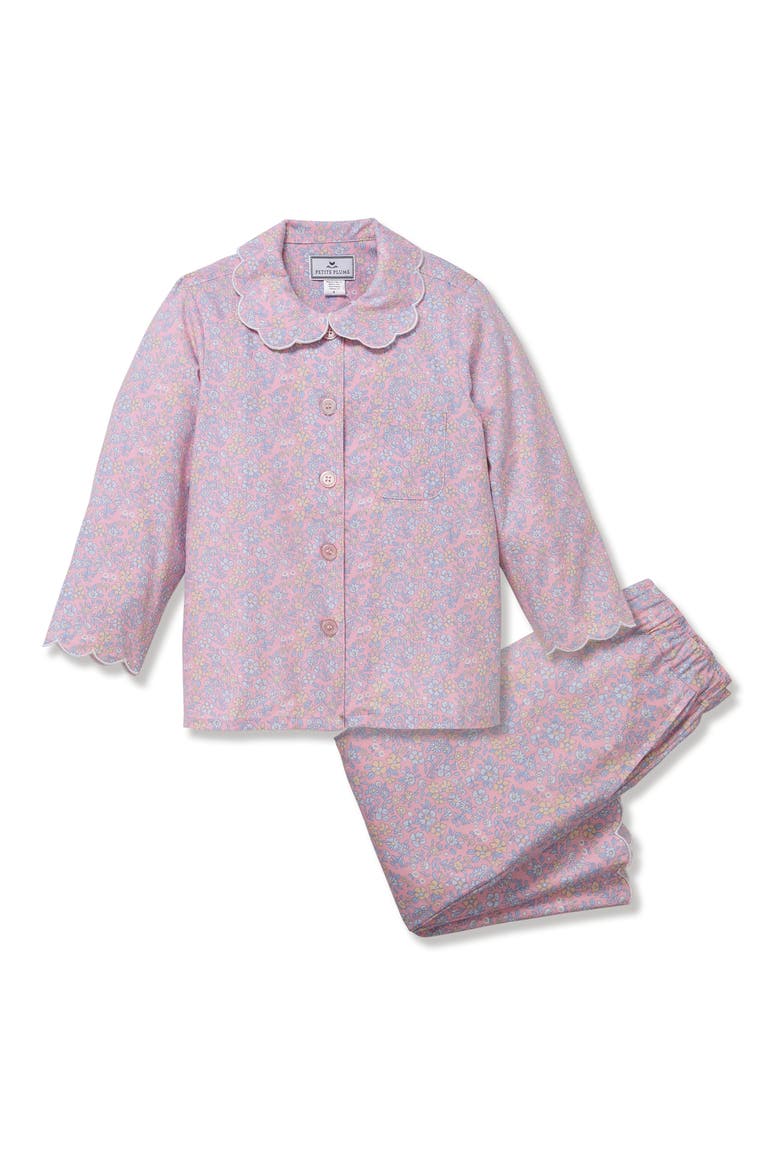 Kids' Colette Twill Two-Piece Pajamas, Main, color, PINK