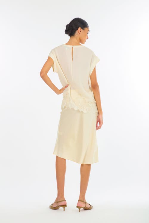 Secret Mission Lainey Midi Skirt In Gold