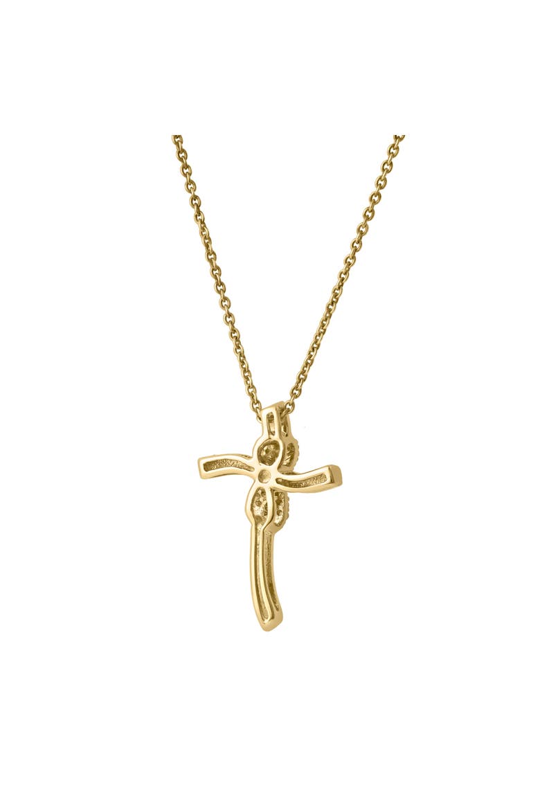 Benedicta 10K Gold Diamond Cross Pendant - 0.05 CT, Alternate, color, 10K Yellow Gold