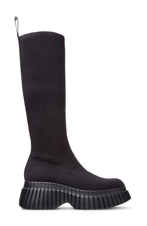 Camper Pix Platform Tall Boot In Black