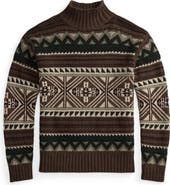 Polo Ralph Lauren Geometric Cotton Blend Sweater