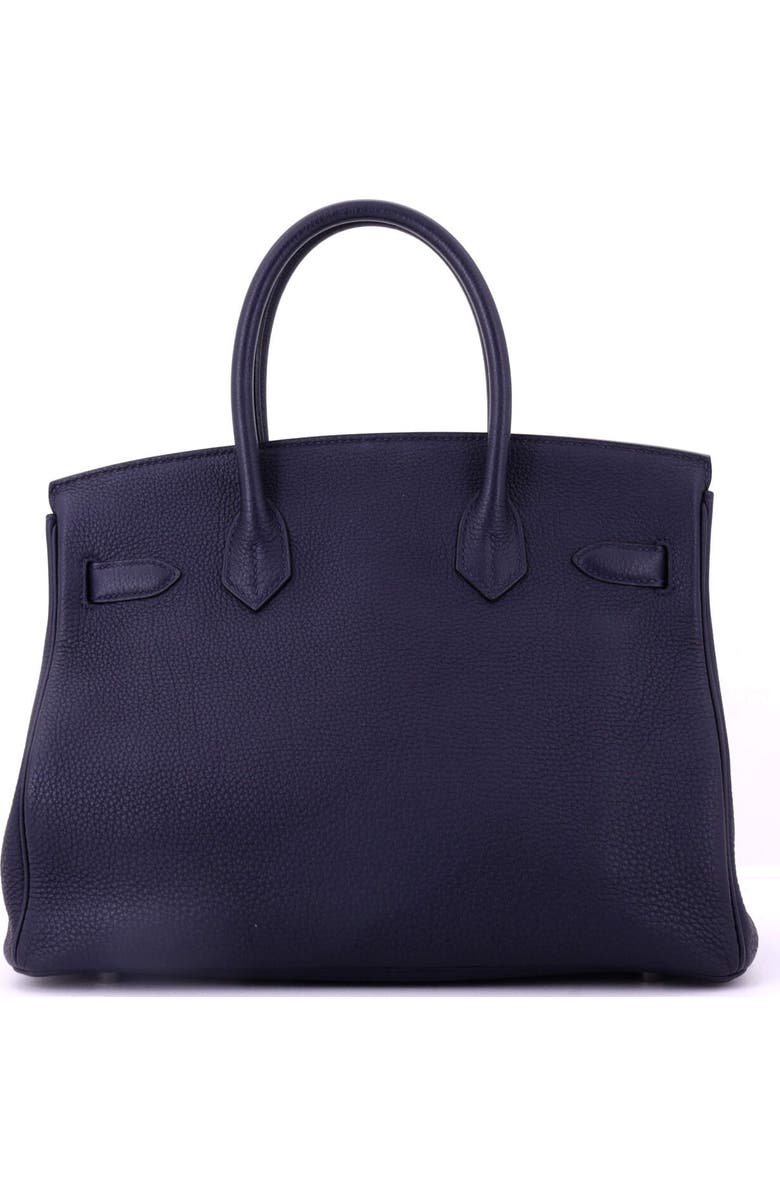 Pre-Owned Hermes Birkin Handbag Verso Togo with Palladium Hardware 30, Alternate, color, Vero - Bleu Nuit/Orange Poppy