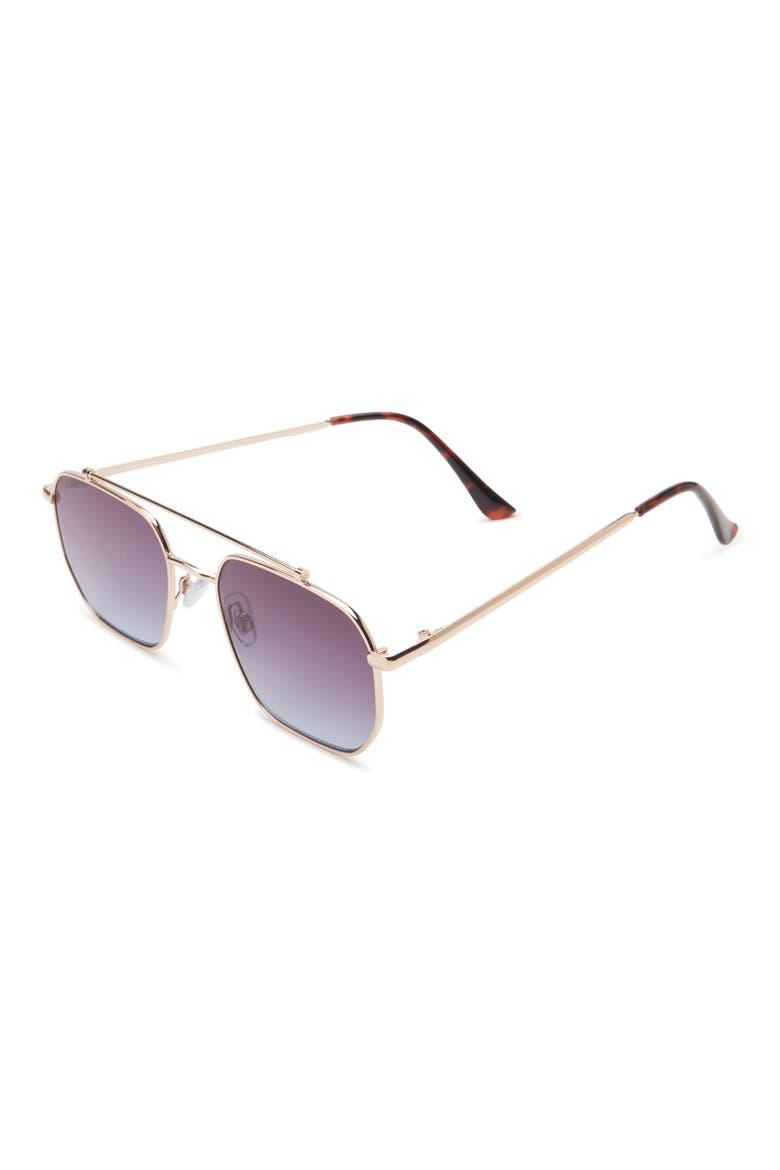 Gradient Aviator Sunglasses, Alternate, color, GOLD- SMOKE