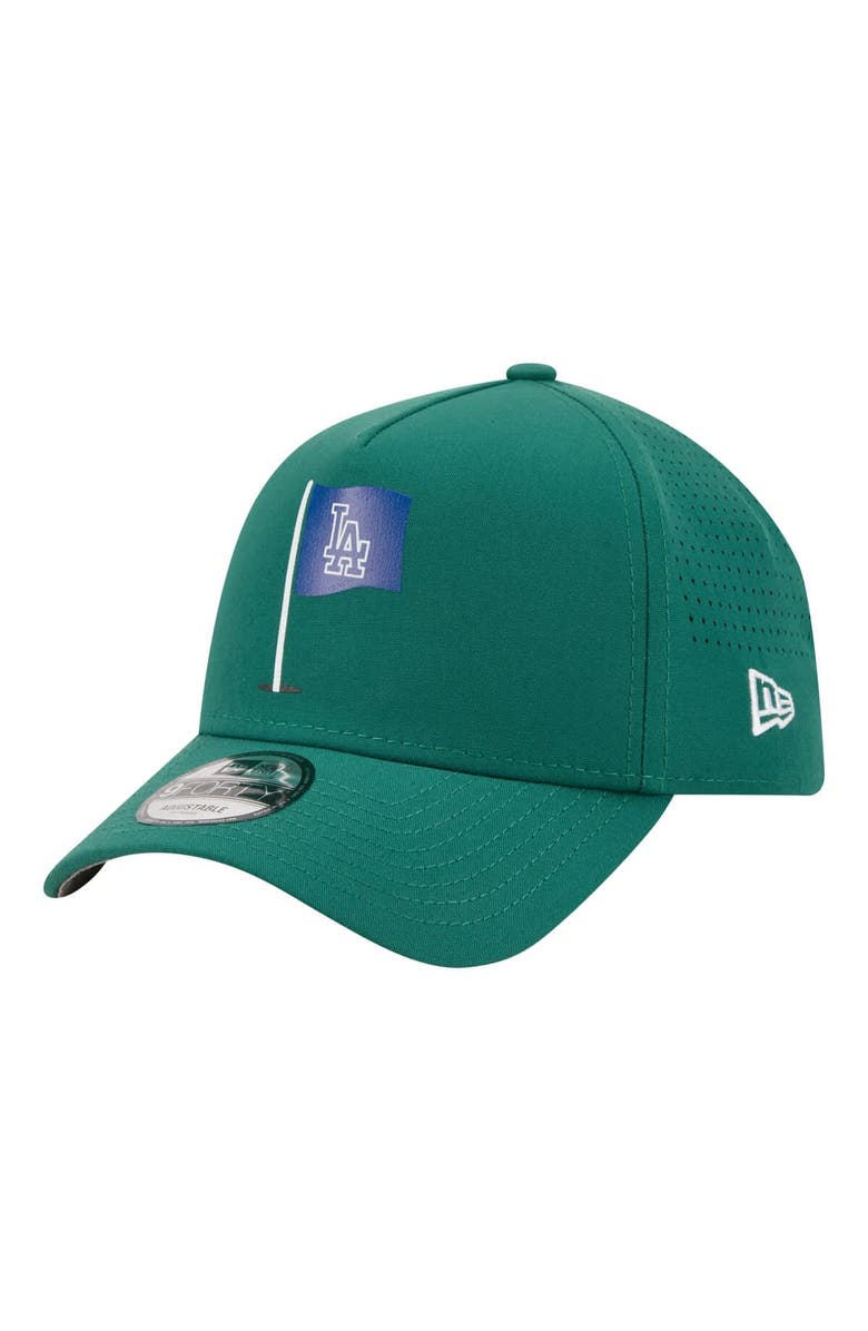 New Era Men's New Era  Green Los Angeles Dodgers Pin Seeker 9FORTY A-Frame Adjustable Hat, Alternate, color, Green