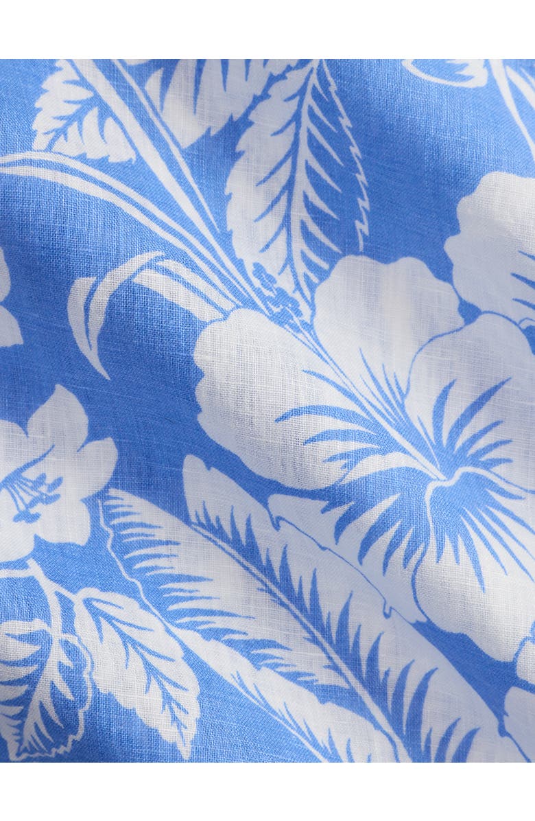 Polo Ralph Lauren Big & Tall Sweetheart Linen Floral Sport Shirt, Alternate, color, Blue