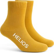 HELIOS THE HEATED COAT Thermal Retaining Wool Blend Crew Socks