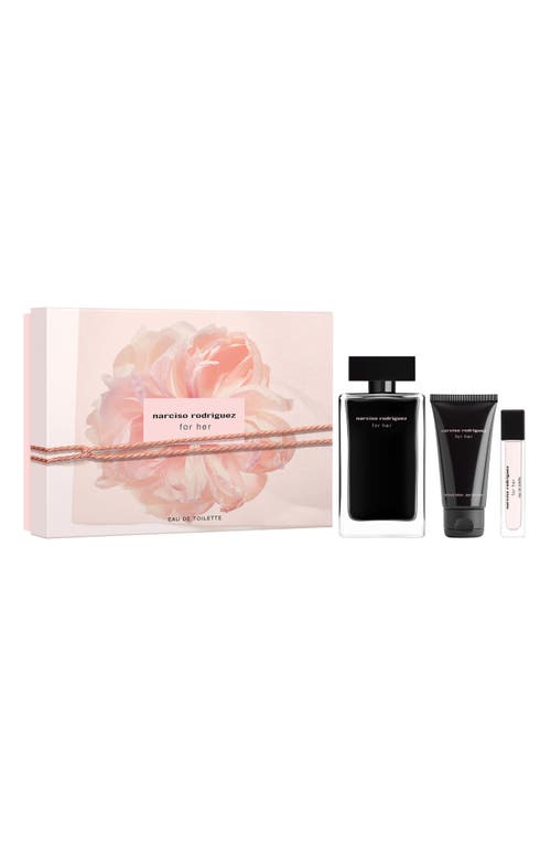 Narciso Rodriguez 3-piece For Her Eau De Toilette Gift Set $179 Value In No Color