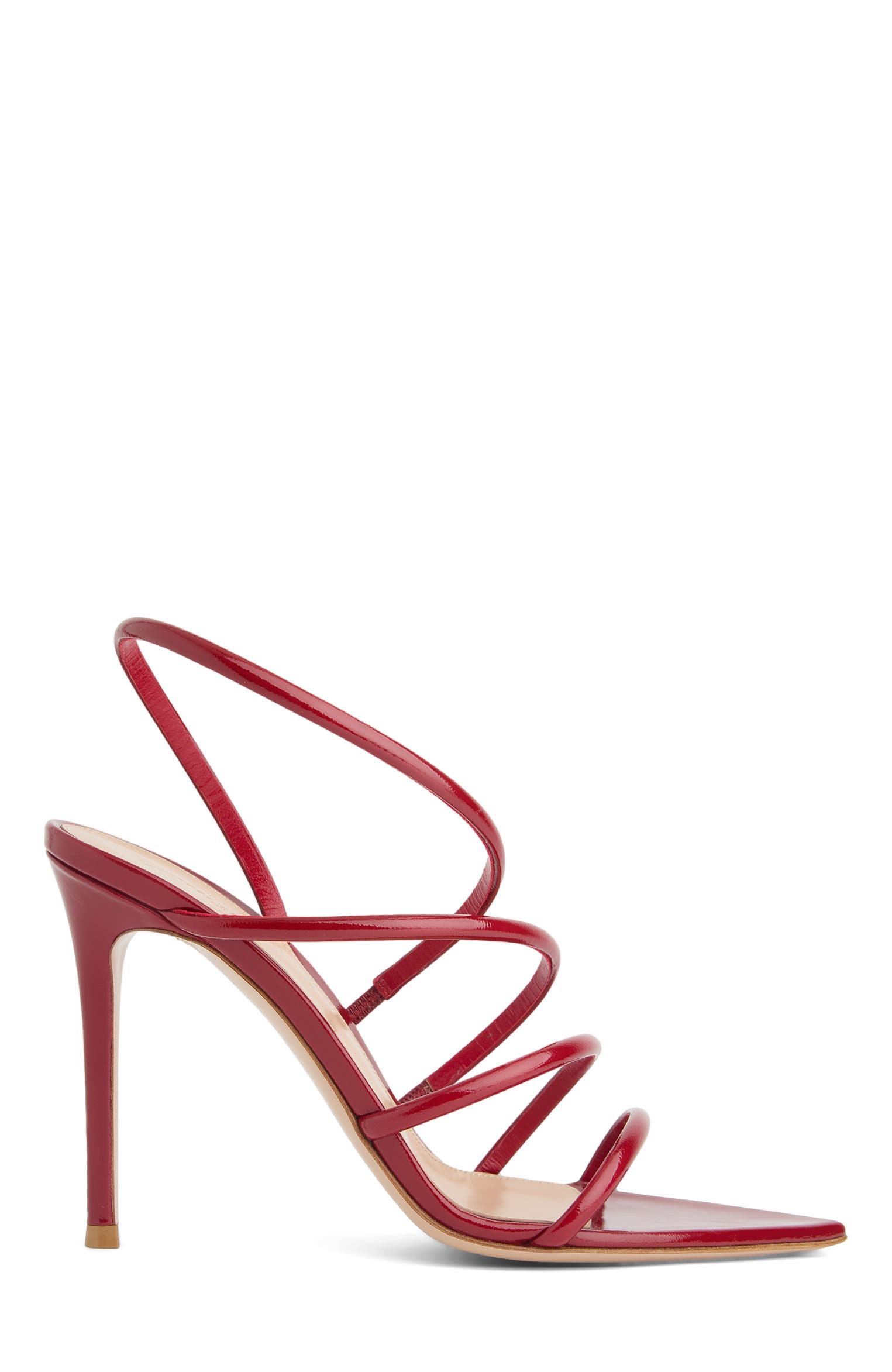 Gianvito Rossi Ettie Sandal, Main, color, Red Nappa