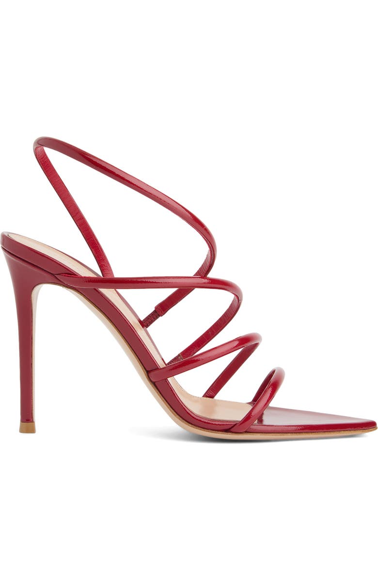 Gianvito Rossi Ettie Sandal, Main, color, Red Nappa