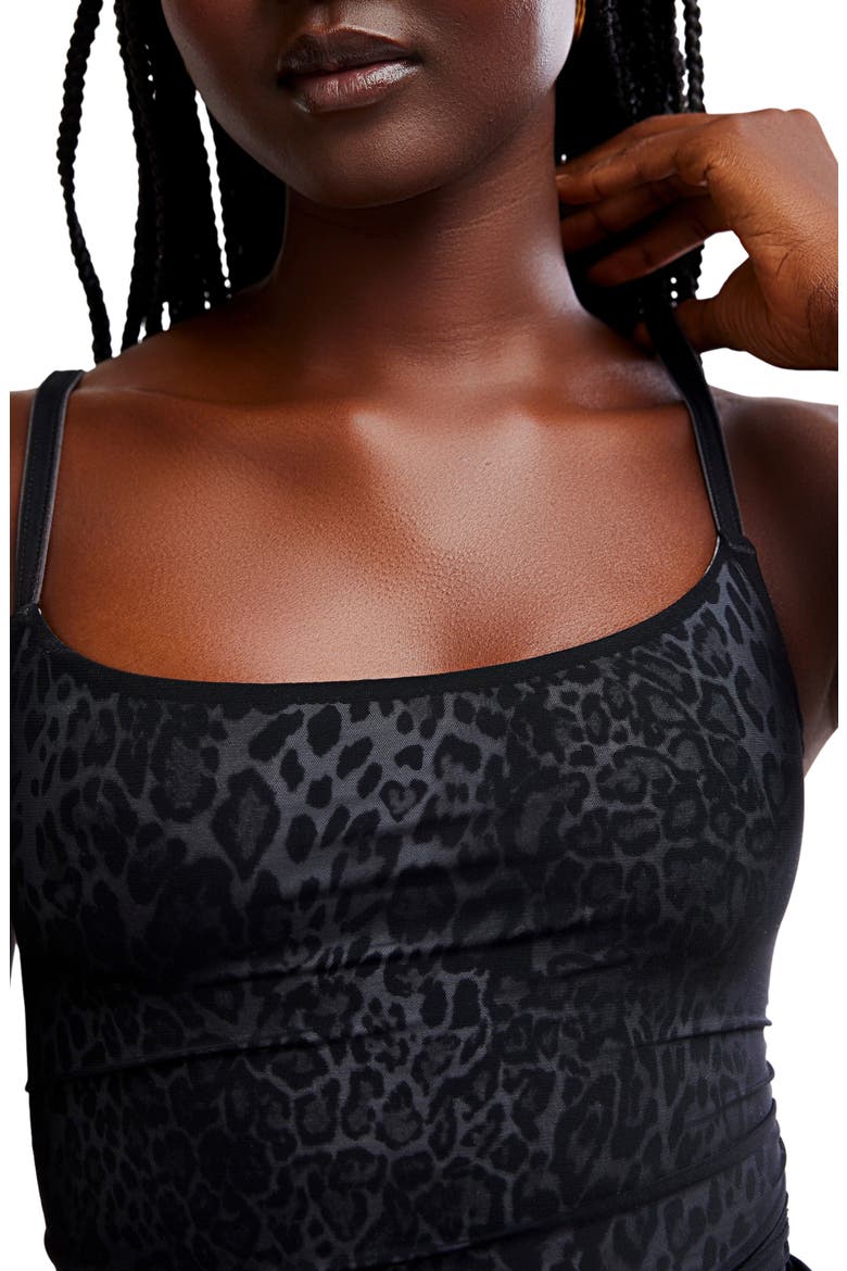Sugar and Spice Animal Print Camisole, Alternate, color, BLACK/ GREY CHEETAH