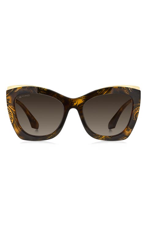 Etrovela 56mm Gradient Cat Eye Sunglasses
