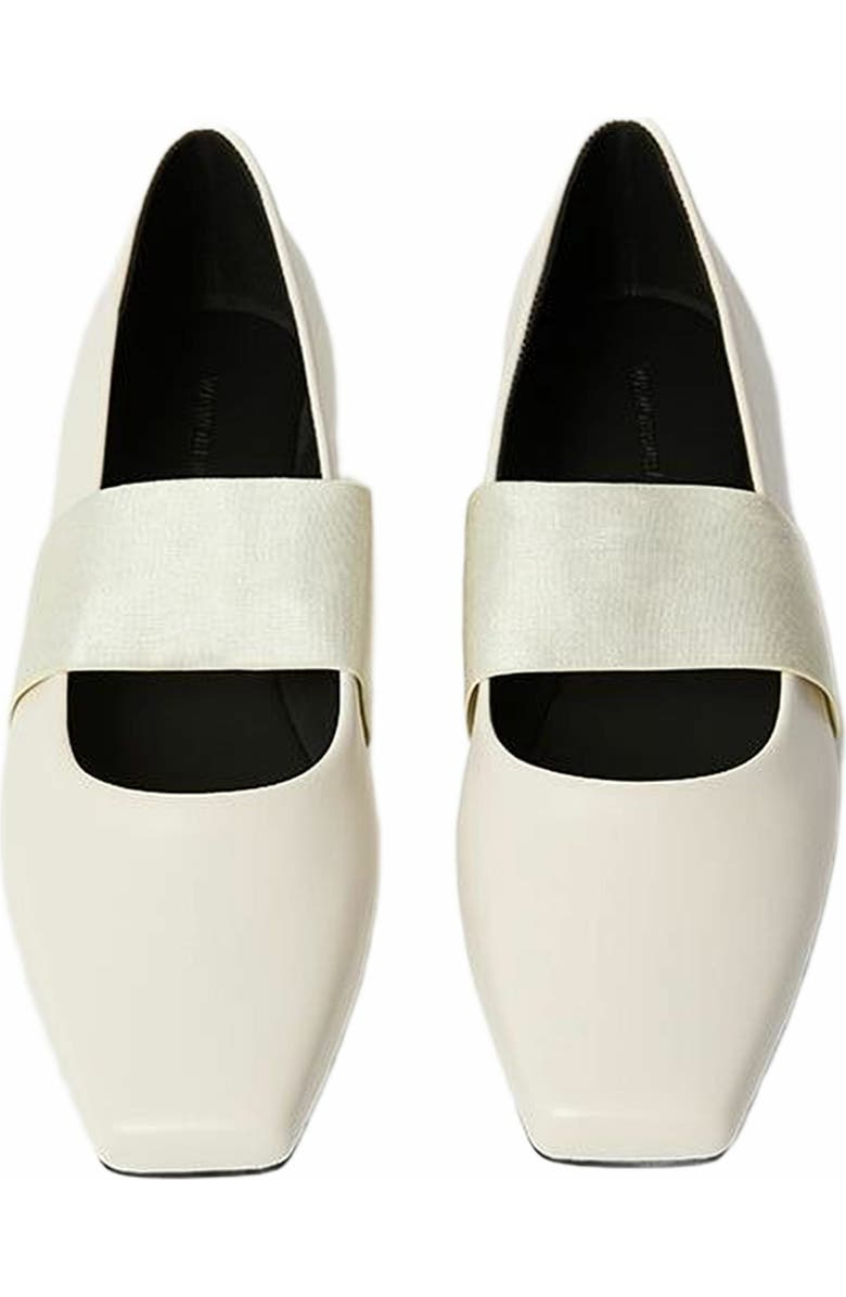 WeWoreWhat Strap Ballet Flat, Alternate, color, Ivory