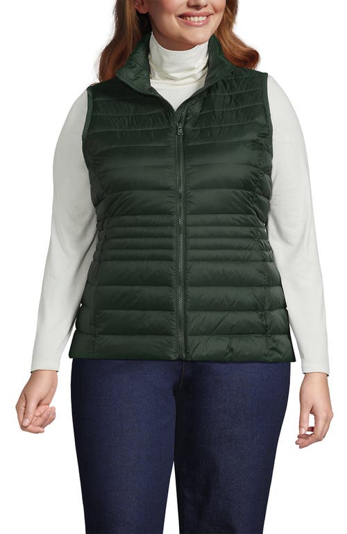 Lands' End Wanderweight Packable Ultralight Down Vest In Green