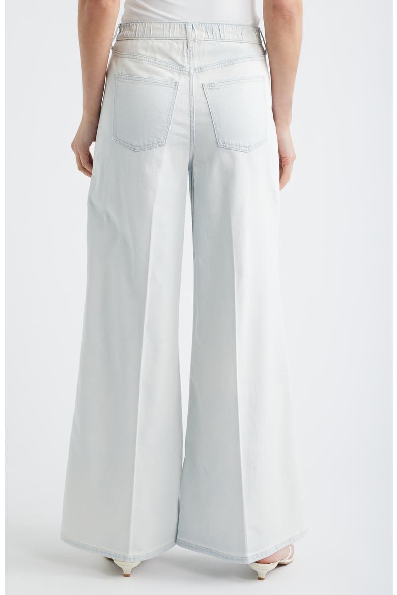 Lightweight High Waist Superwide Jeans, Alternate, color, SEA BREEZE