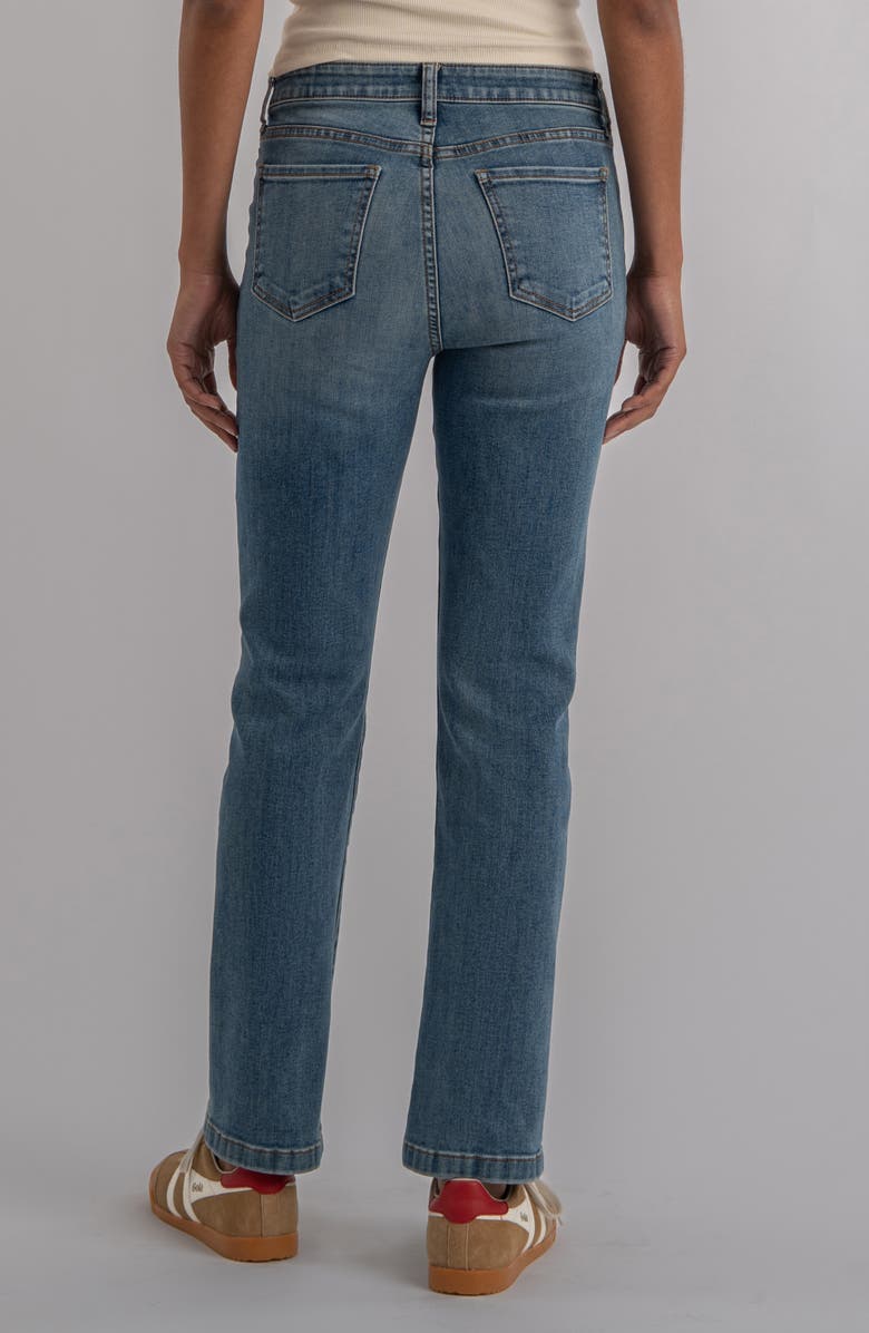 KUT from the Kloth Kelsey Seamed High Waist Ankle Flare Jeans, Alternate, color, 