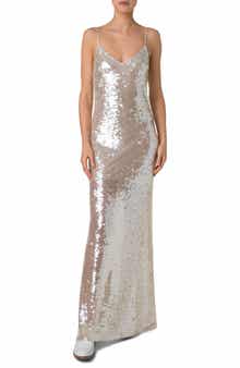 Akris Sequin Sheer Gown