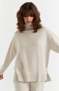 Chinti 
Parker Relaxed Roll Neck Wool 
Cashmere Sweater