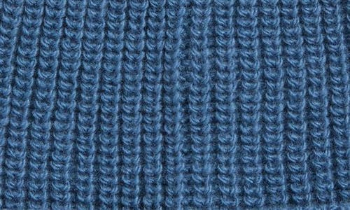 Moncler Kids' Tricolor Stripe Virgin Wool Beanie In Blue