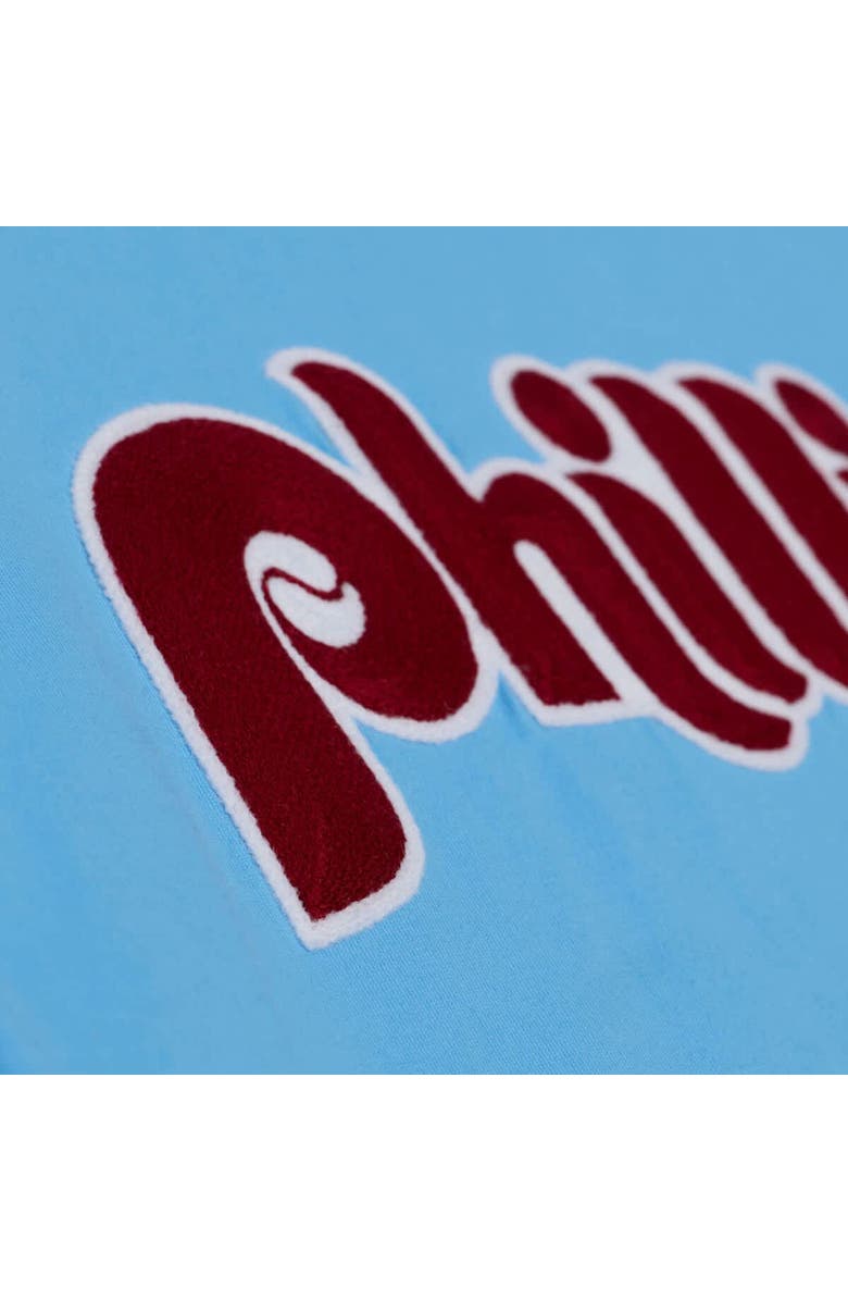 Mitchell & Ness Men's Mitchell & Ness Light Blue Philadelphia Phillies Wild Pitch Ringer T-Shirt, Alternate, color, Light Blue