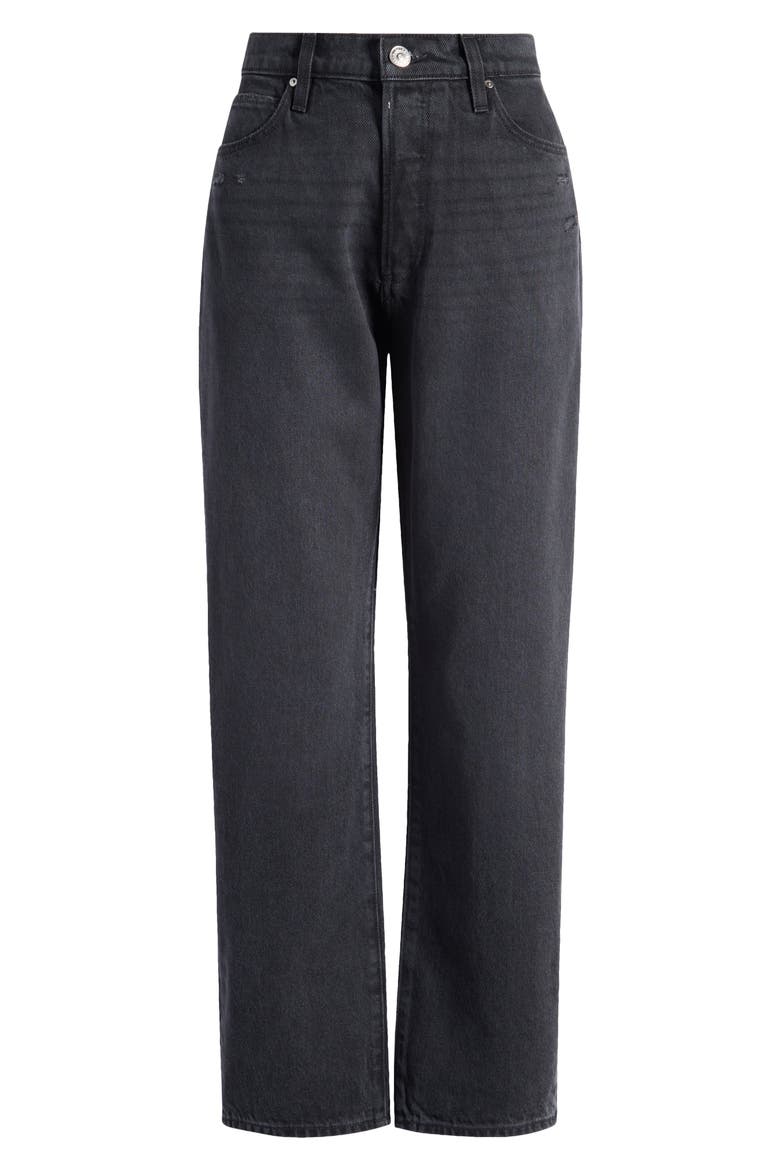 Sawyer High Waist Straight Leg Jeans, Alternate, color, DRKDWNDIST