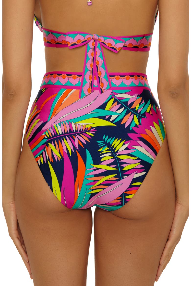 Paralia Reversible High Waist Bikini Bottoms, Alternate, color, MULTI