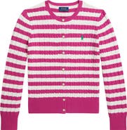 Polo Ralph Lauren Kids' Stripe Cable Stitch Cardigan