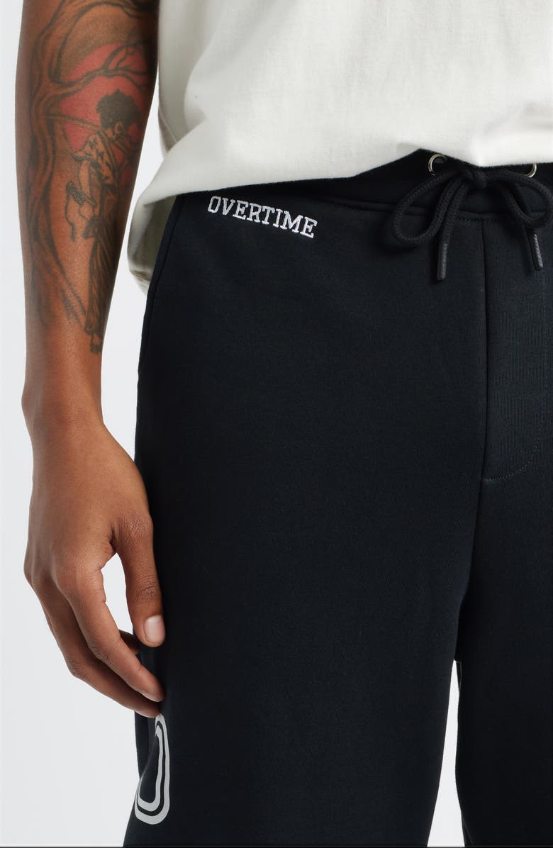OVERTIME Classic Logo Drawstring Joggers, Alternate, color, Black