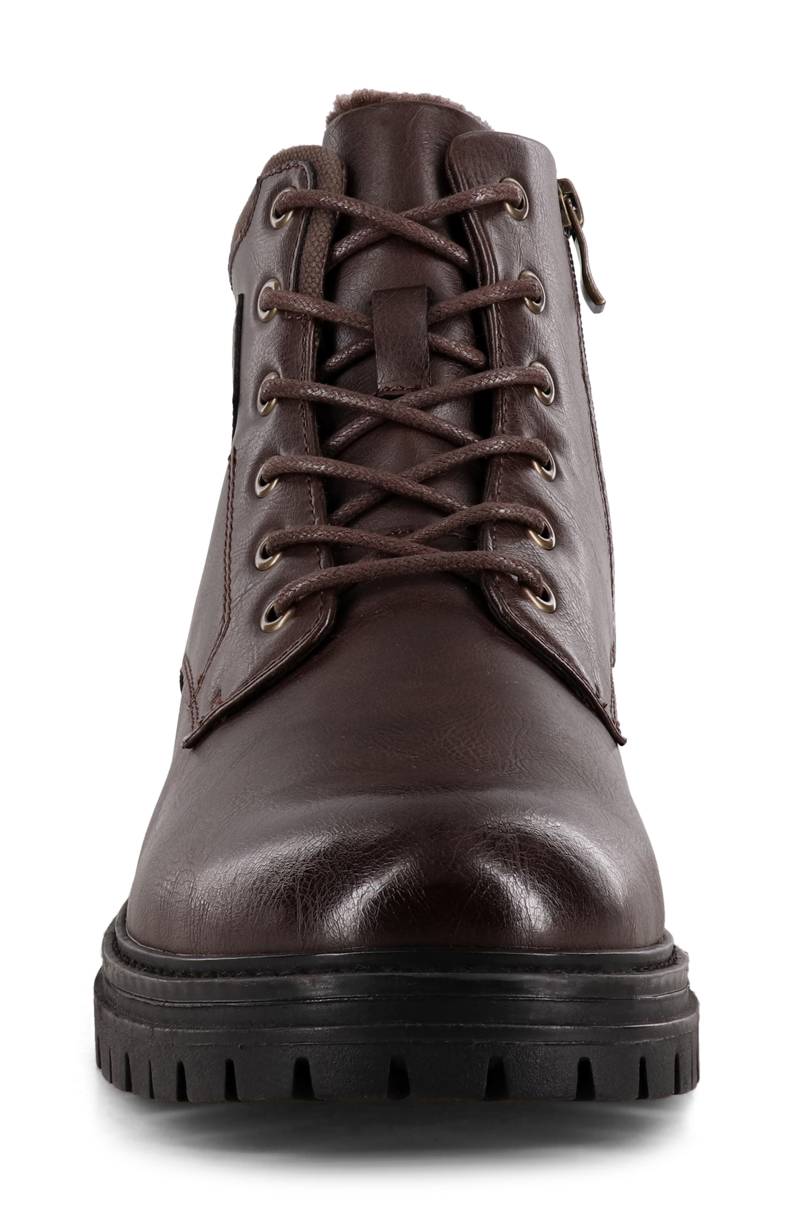 AQUATHERM BY SANTANA CANADA Fundy Faux Fur Lined Waterproof Boot, Alternate, color, Dark Brown