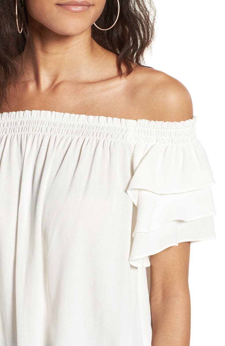 ASTR the Label Tiered Off the Shoulder Top, Alternate, color, 