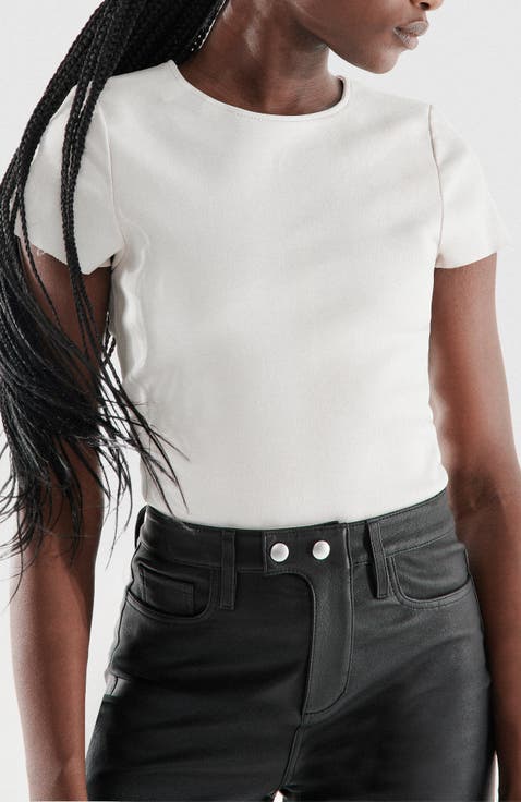 Brando Stretch Leather Tee