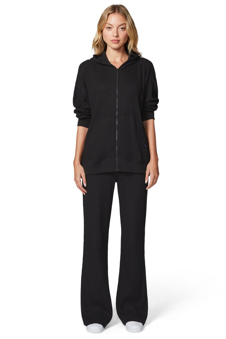 Thermal Wide Leg Pants, Alternate, color, BLACK