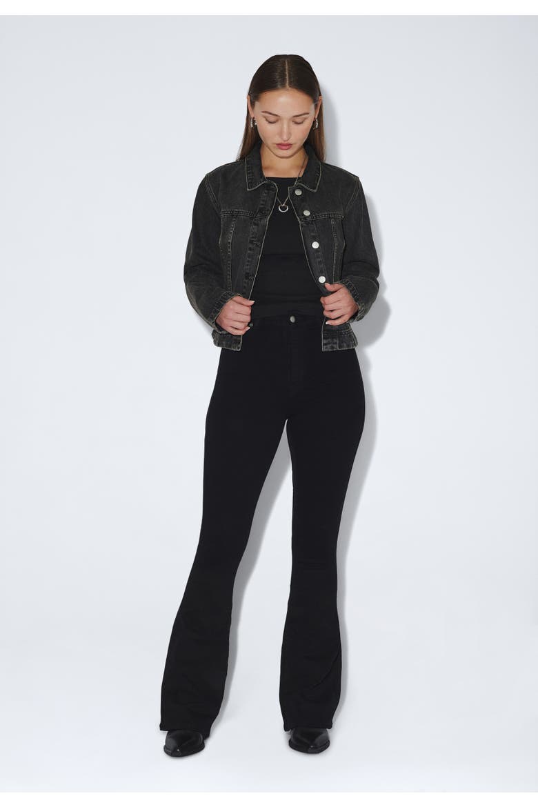 Moxy High Flare Jeans, Alternate, color, Black