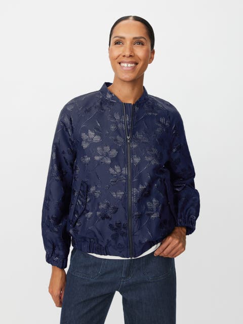 MaJossana Jacquard Bomber Jacket
