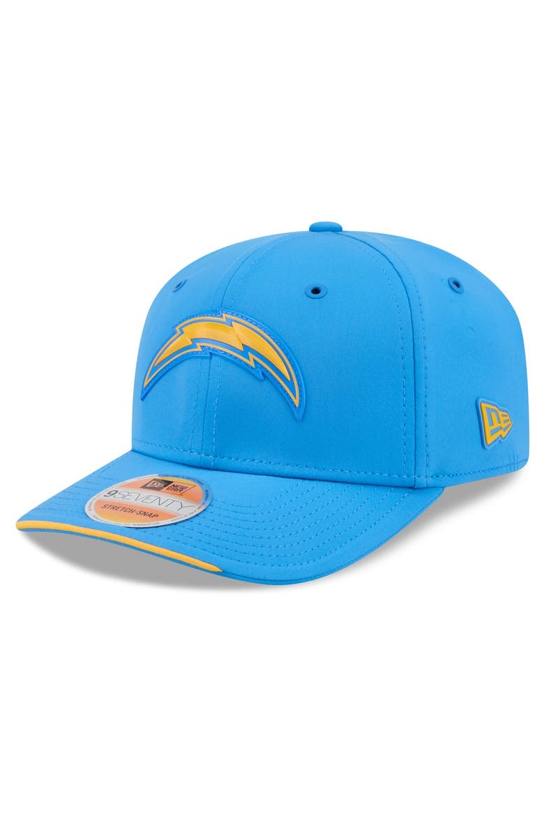 Men's New Era Powder Blue Los Angeles Chargers 2026 Sideline 9SEVENTY Adjustable Hat, Main, color, Powder Blue