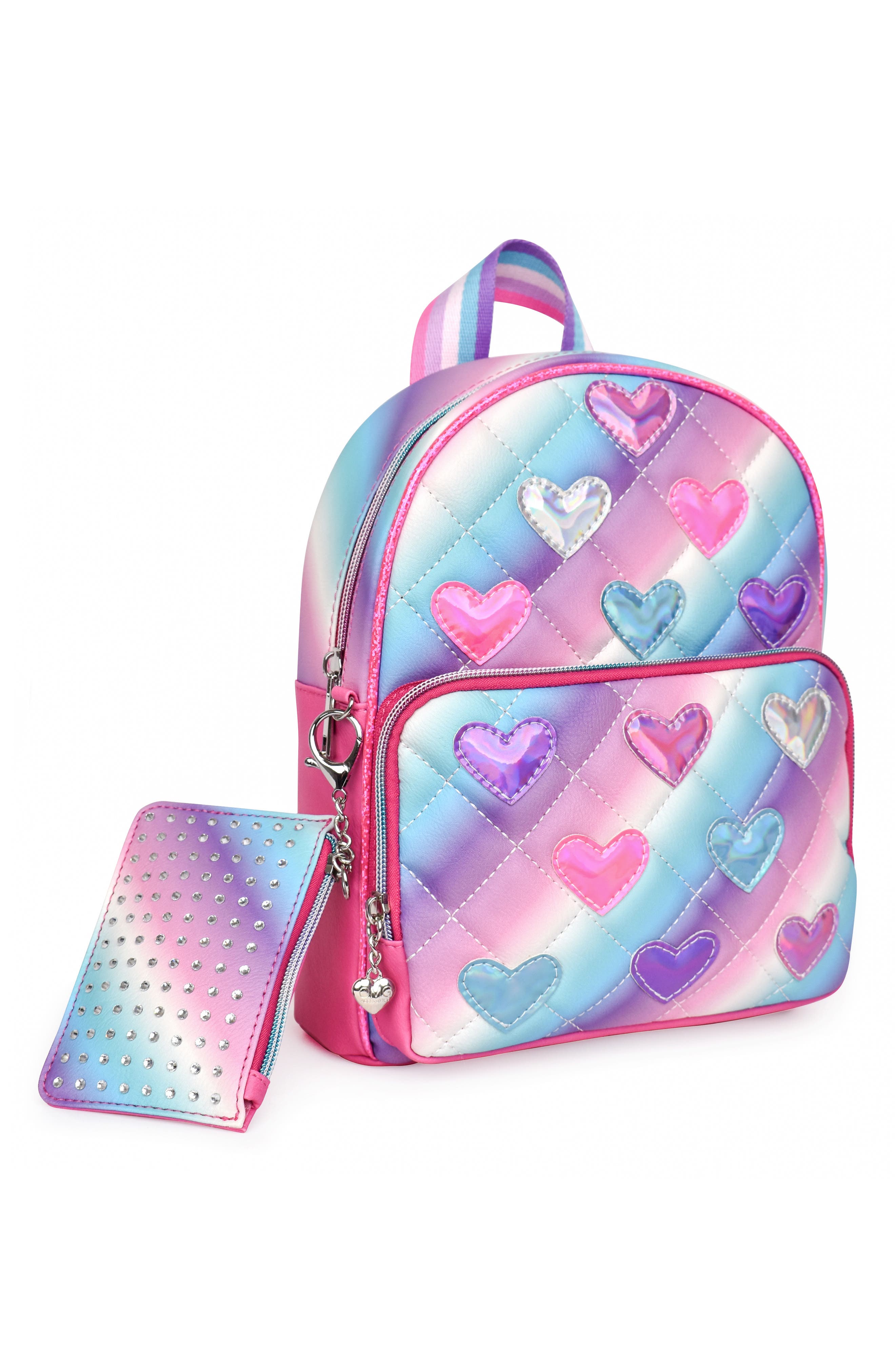 OMG Accessories Kids' Heart Mini Backpack with Zip Pouch | Nordstromrack