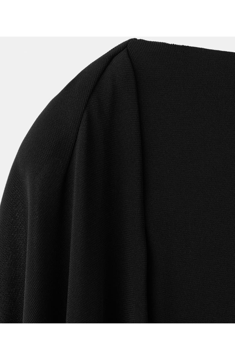 MANGO Asymmetric Cape Dress, Alternate, color,