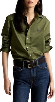 Polo Ralph Lauren Classic Fit Cotton Twill Button-Up Shirt