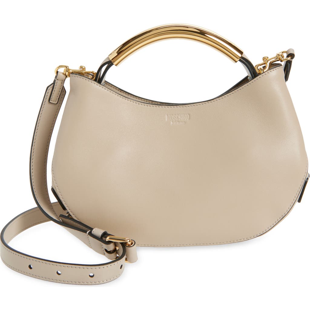 Moschino Handle Me Leather Crossbody Bag in Rope  product