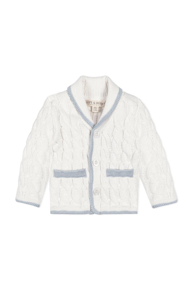 Baby Organic Cardigan and Legging Set, Infant, Alternate, color, Soft White Cable