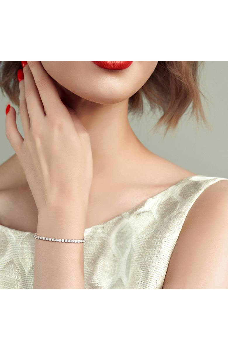 Julianna B. 3 3/4ct. t.w. Lab-Grown Diamond Tennis Bracelet 14k, Alternate, color, White Gold