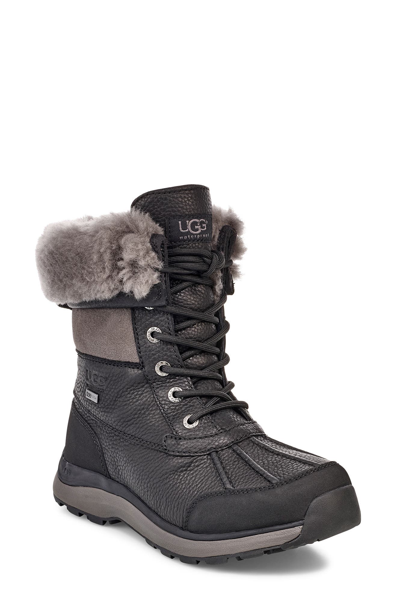 Adirondack III Water Resistant Bootie, Main, color, BLACK