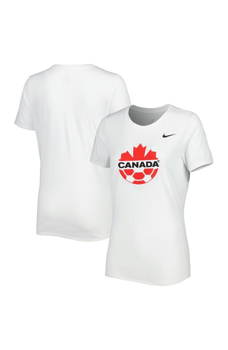 Nike Women's Nike White Canada Soccer Legend Performance T-Shirt, Main, color, White