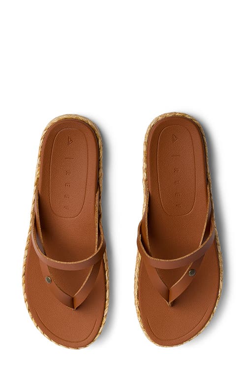 Reef Vista Carmen Platform Flip Flop In Cocoa