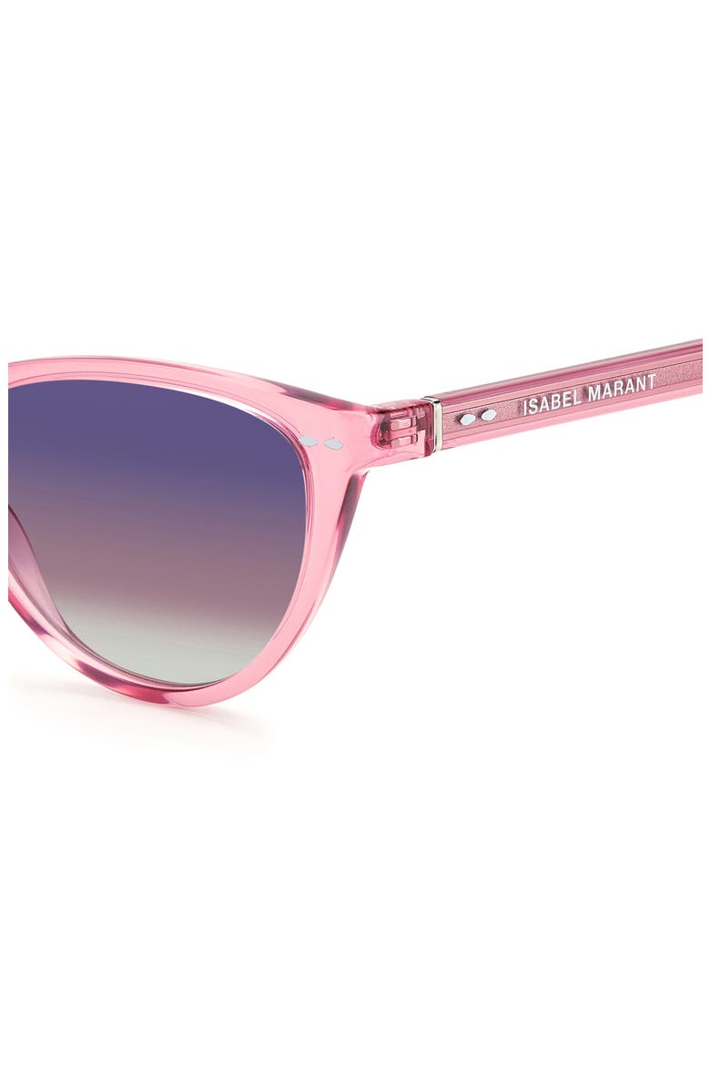 58mm Gradient Cat Eye Sunglasses, Alternate, color, PINK / RED GRADIENT