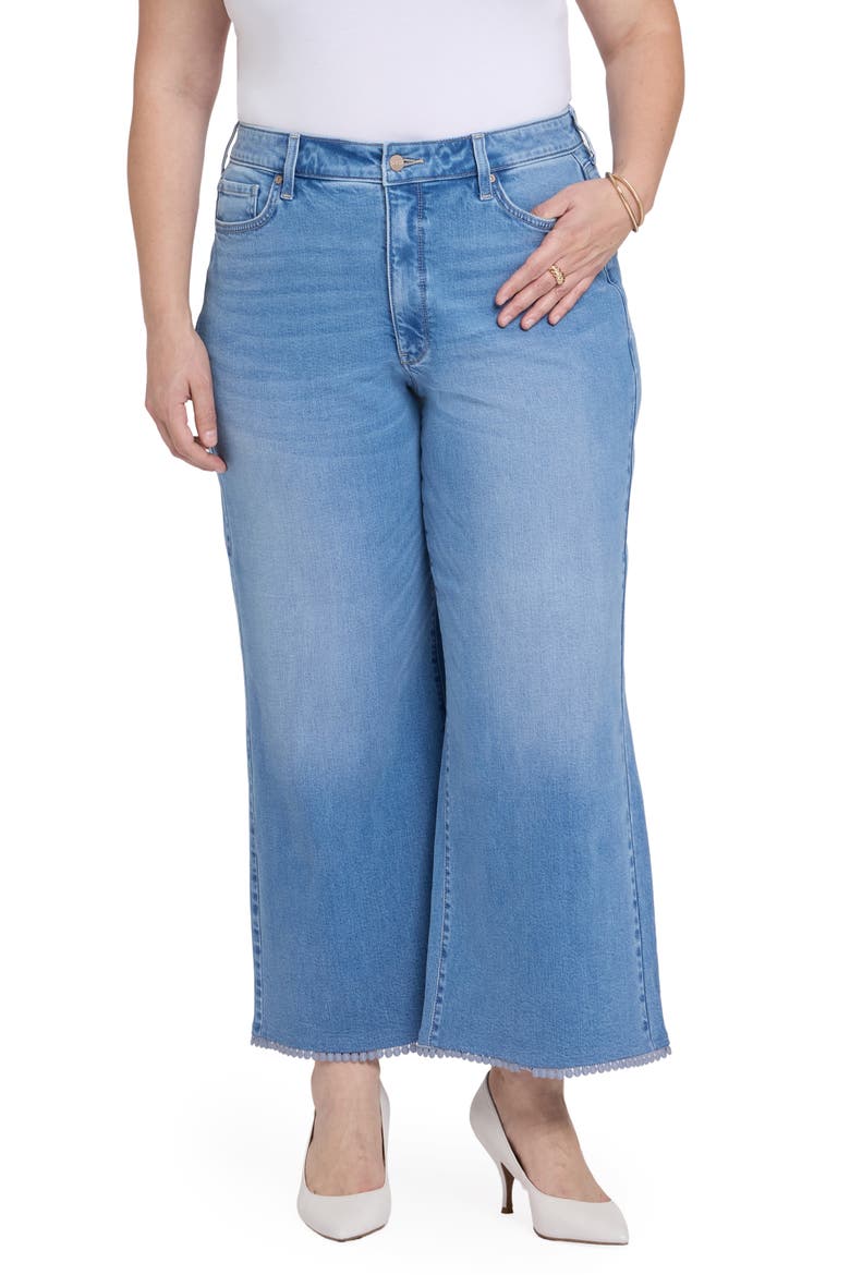 Brodi High Waist Crochet Trim Jeans, Main, color, VISTA LAKES