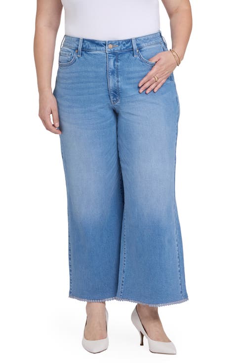 Brodi High Waist Crochet Trim Jeans
